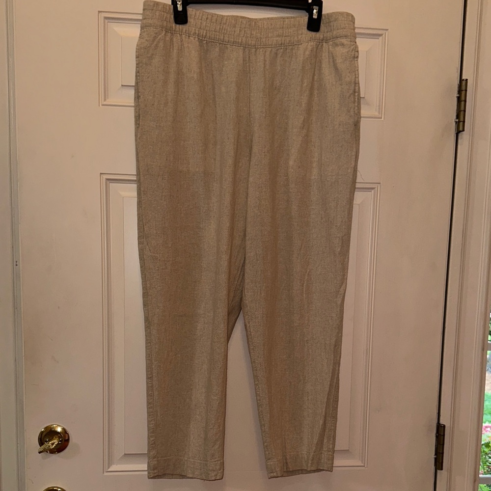 Old Navy Beige Straight Leg Women's Trousers